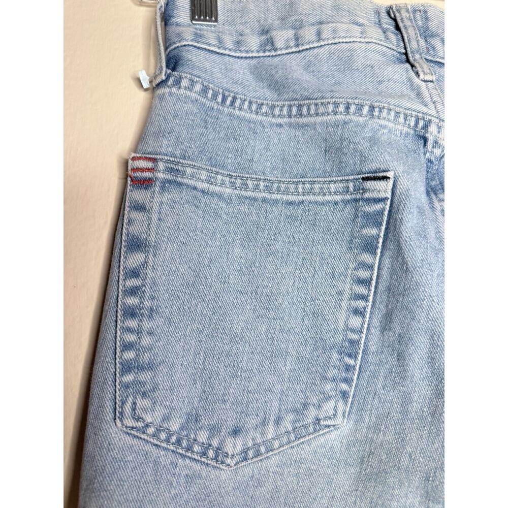 BDG 26x27 High Rise Baggy Blue Distress Jeans Button Zip Straight Flare Button - Picture 5 of 14